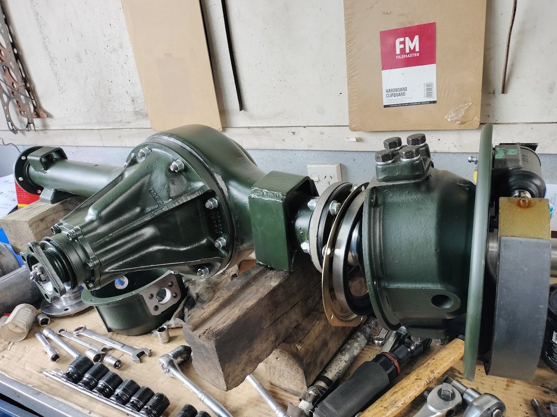 Diff and axle housing rebuilt and painted